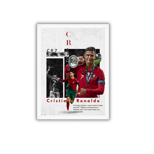 Cristiano Ronaldo Classic Legacy Wall Art | Premium Football Frame
