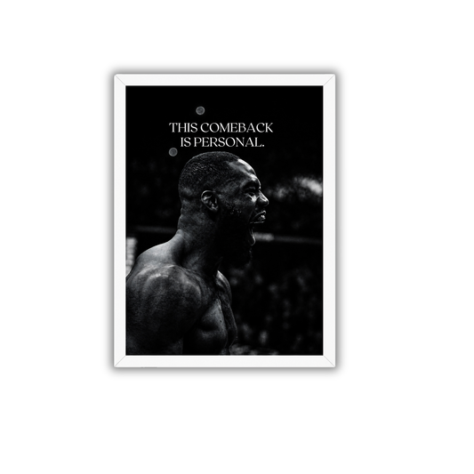 This Comeback Is Personal Motivational Frame | Success Mindset Wall Art Poster