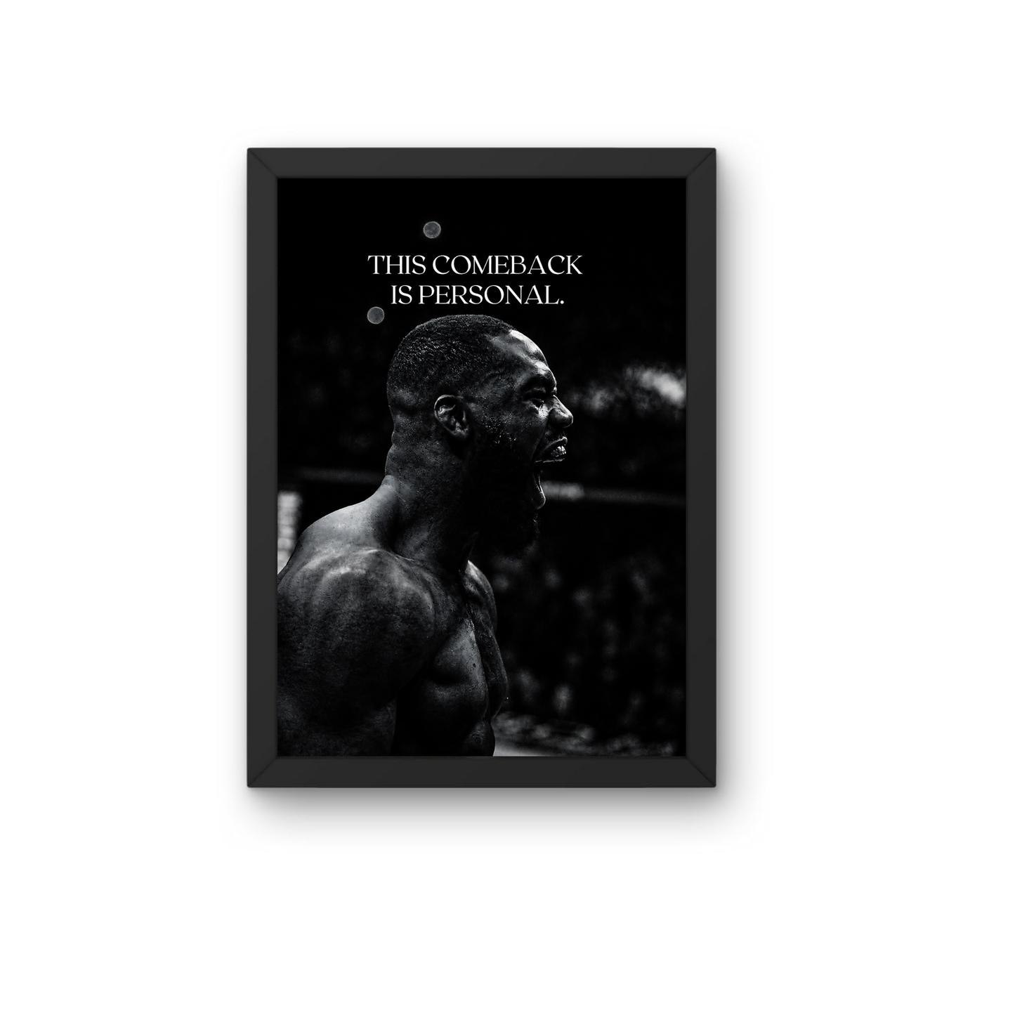 This Comeback Is Personal Motivational Frame | Success Mindset Wall Art Poster