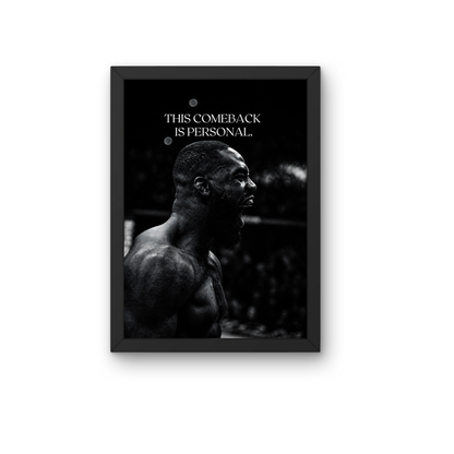 This Comeback Is Personal Motivational Frame | Success Mindset Wall Art Poster