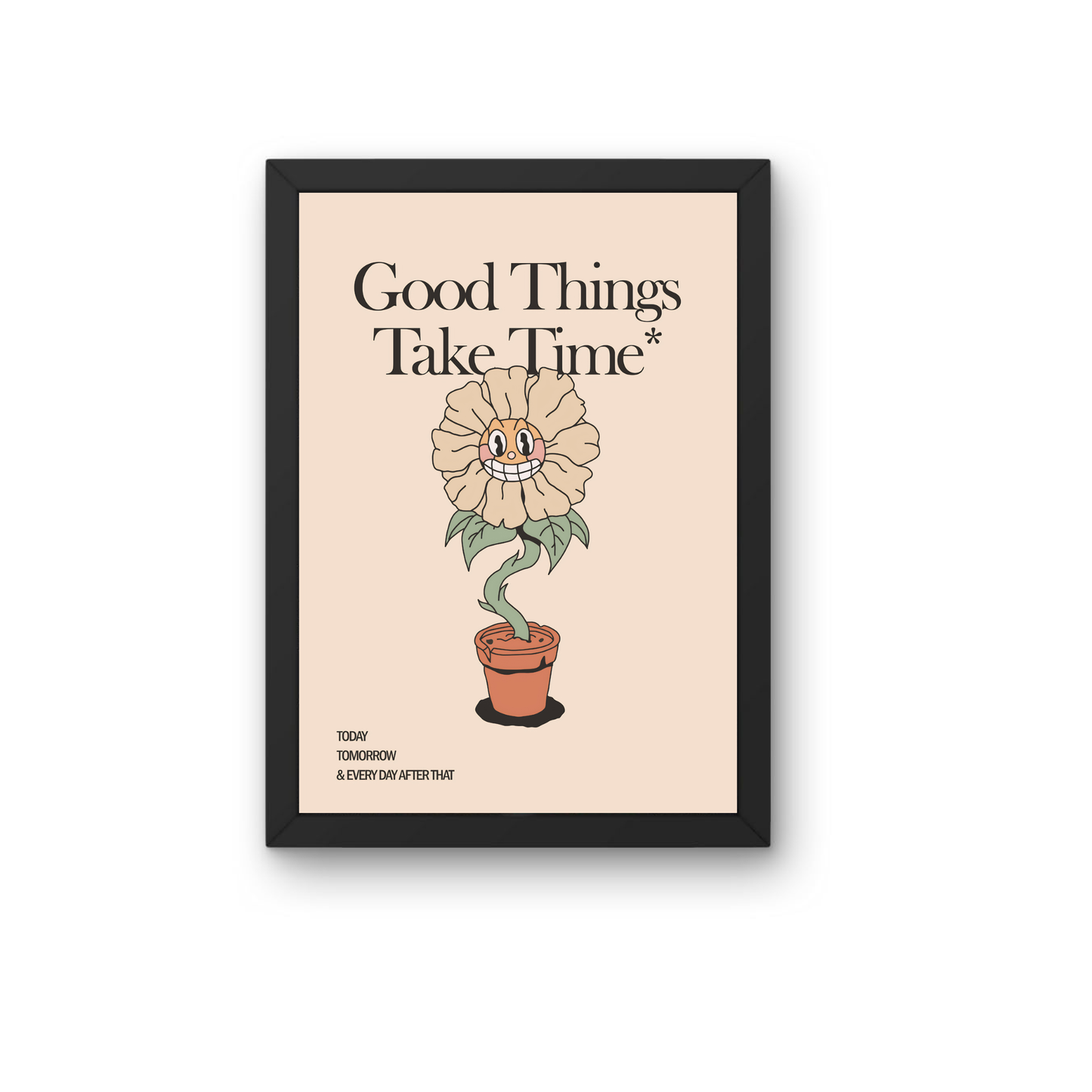 Good Things Take Time Quote Frame | Inspirational Wall Art