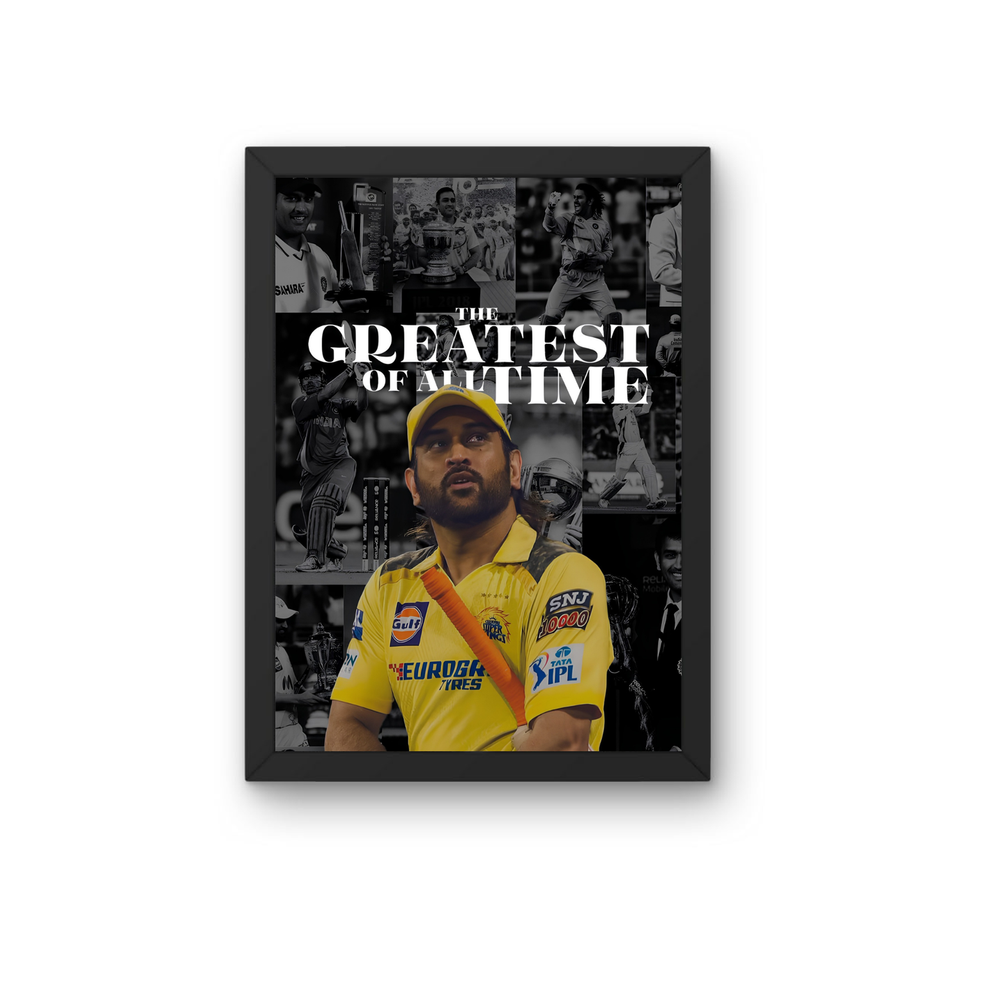 MS Dhoni GOAT Greatest Of All Time Wall Frame
