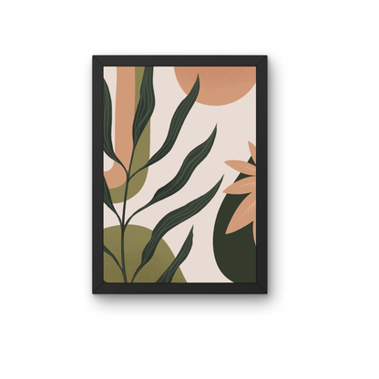 Tropical Botanical Boho Wall Art | Modern Leaf Decor Print