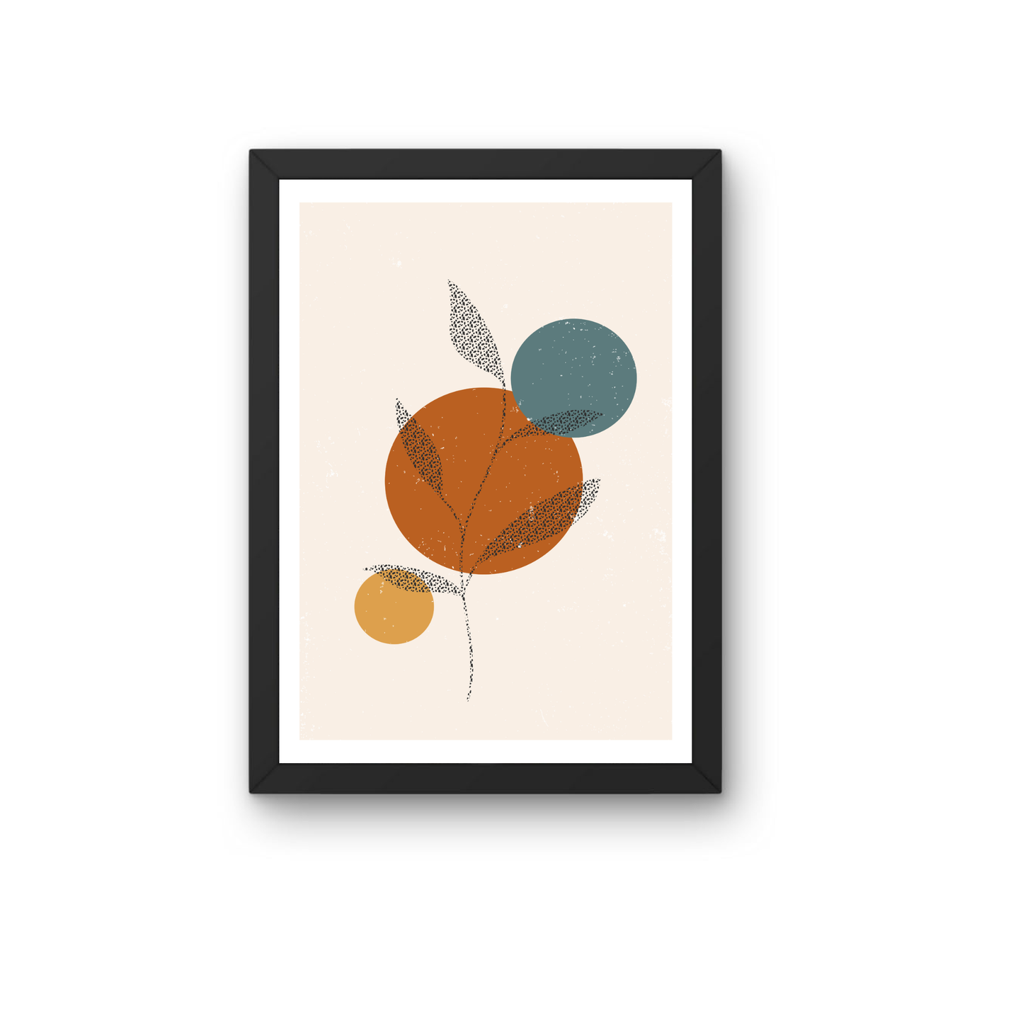 Abstract Geometric Boho Wall Art | Modern Circle Composition Print