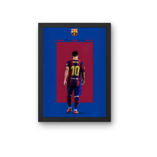 Lionel Messi No.10 Barcelona Frame | Iconic Football Wall Art | Premium Sports Decor