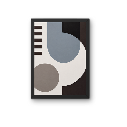 Minimalist Bauhaus Abstract Wall Art | Geometric Modern Home Decor Poster