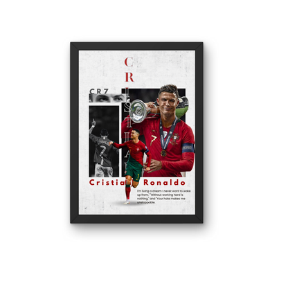 Cristiano Ronaldo Classic Legacy Wall Art | Premium Football Frame