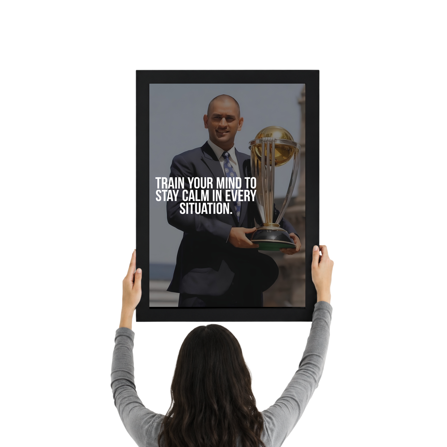 MS Dhoni Leadership Quote Inspirational Wall Frame