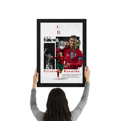 Cristiano Ronaldo Classic Legacy Wall Art | Premium Football Frame