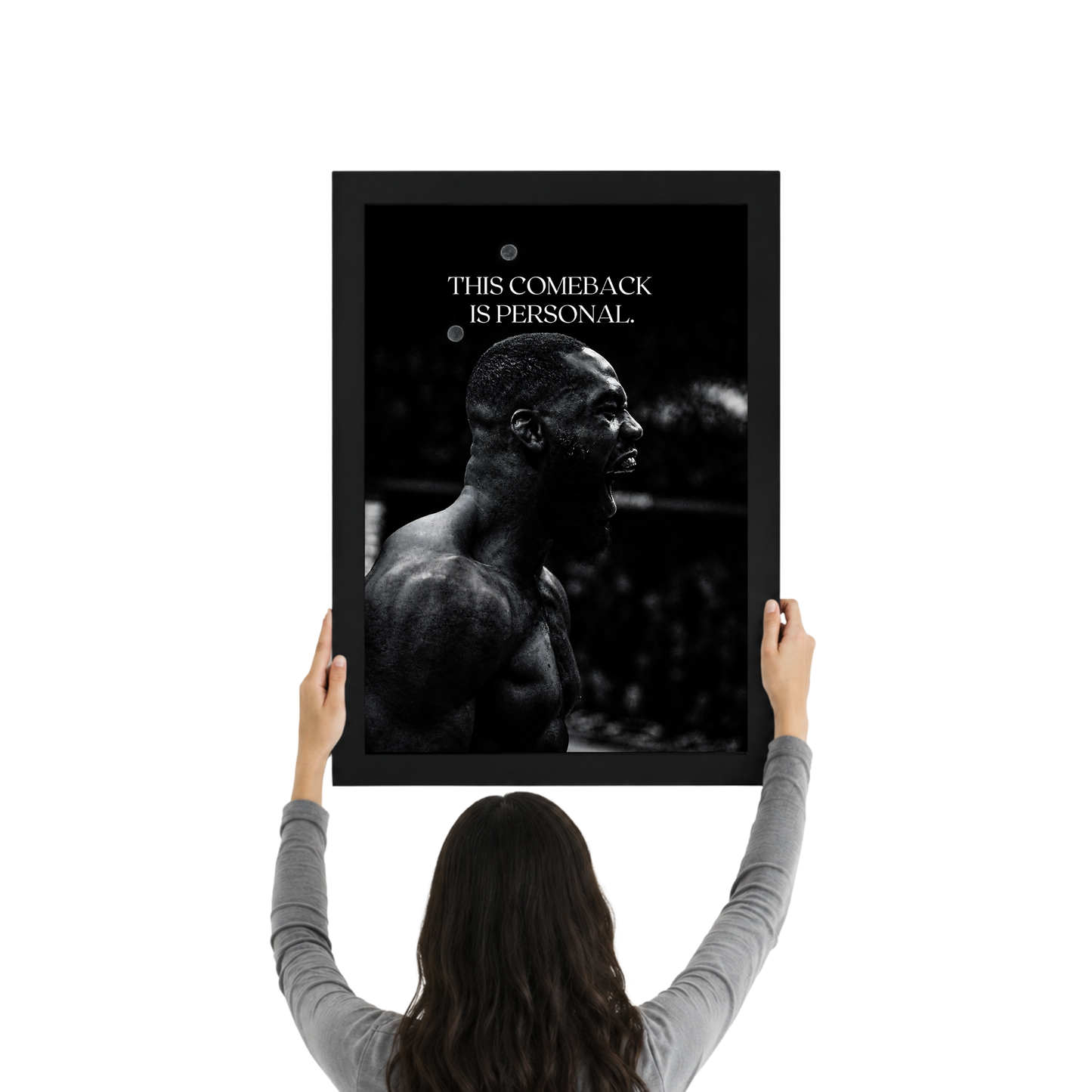 This Comeback Is Personal Motivational Frame | Success Mindset Wall Art Poster