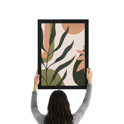 Tropical Botanical Boho Wall Art | Modern Leaf Decor Print