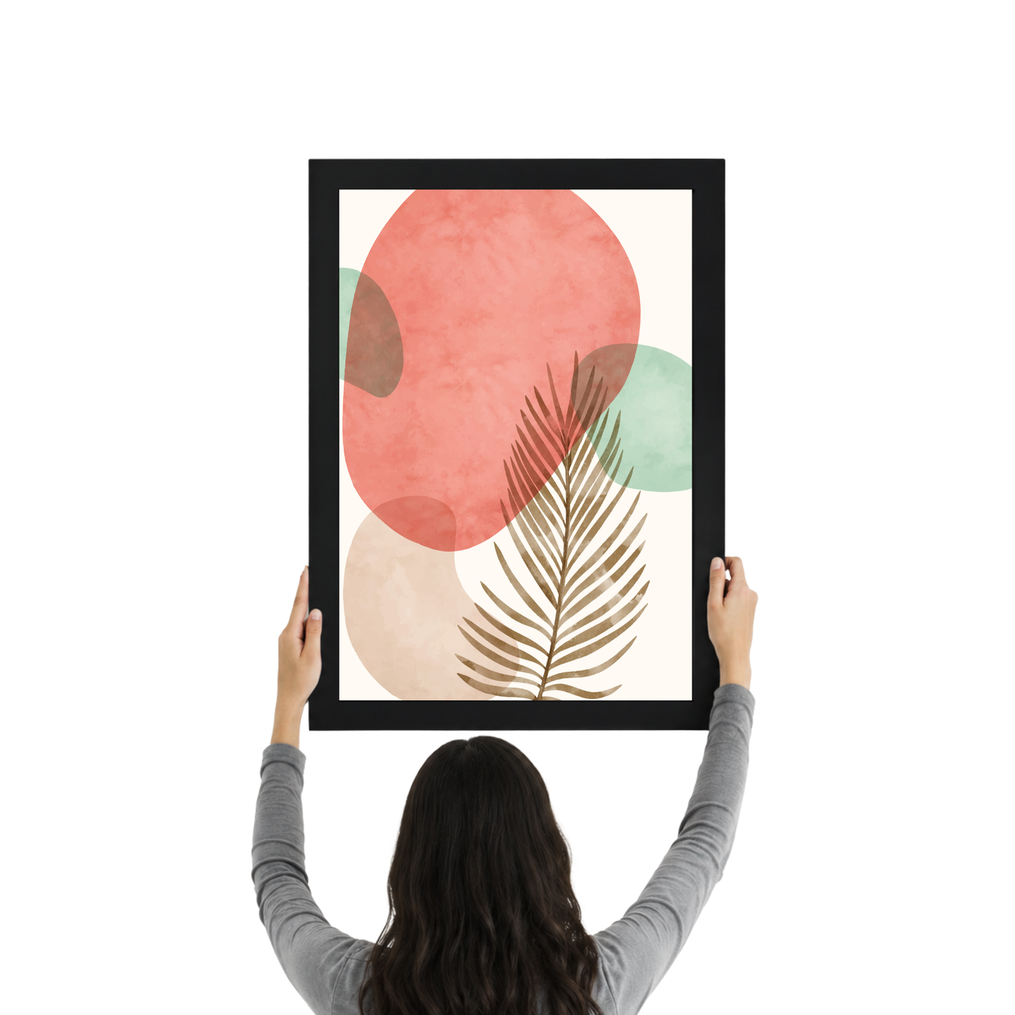 Terracotta Abstract Boho Wall Art | Earth Tone Decor Print