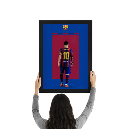 Lionel Messi No.10 Barcelona Frame | Iconic Football Wall Art | Premium Sports Decor