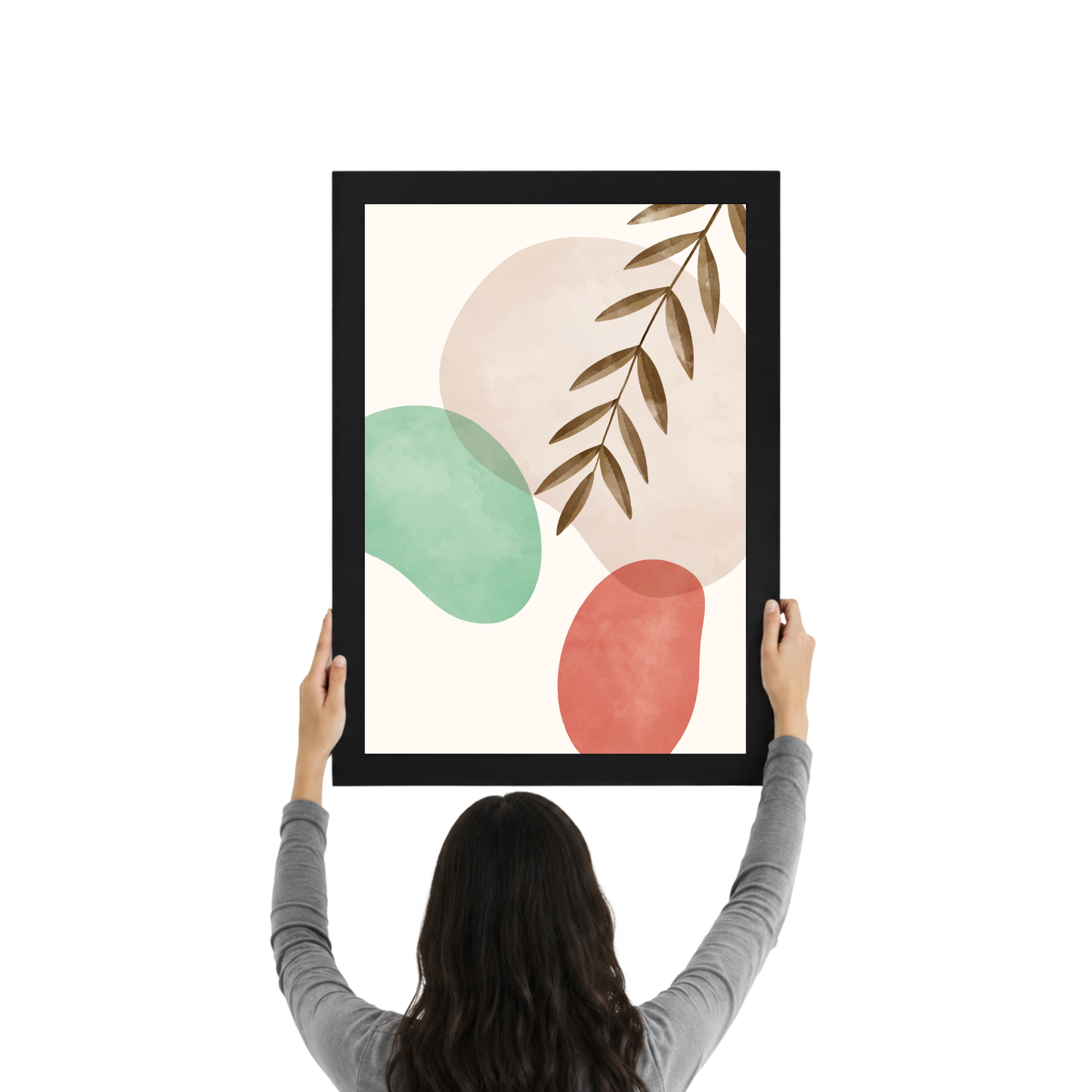 Olive Branch Boho Wall Art | Neutral Botanical Decor
