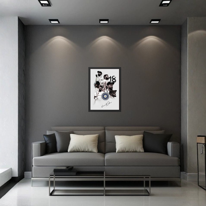 Virat Kohli 18 Signature Edition Wall Frame | Cricket Legend Poster for Home & Office