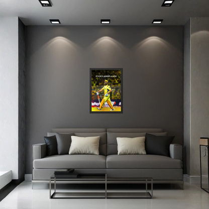 MS Dhoni A Lion Is Always A Lion Wall Frame