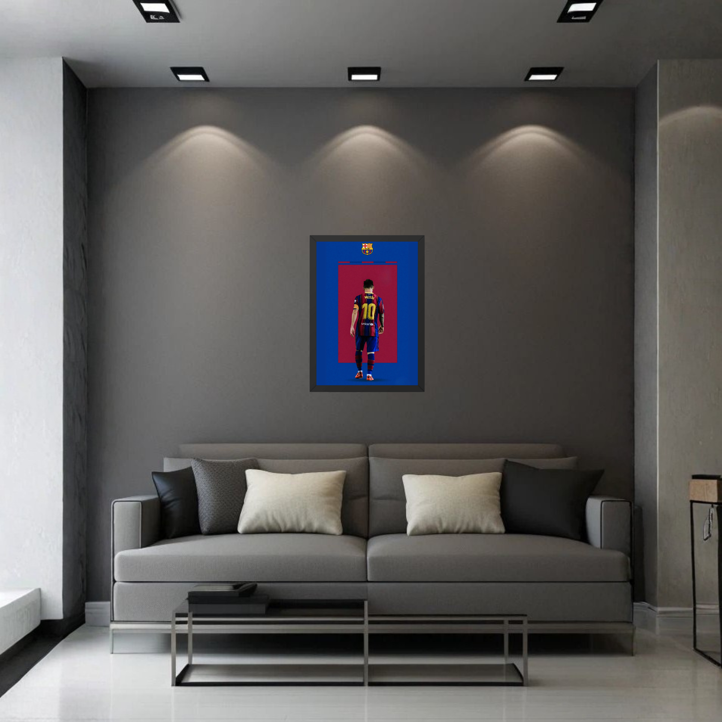 Lionel Messi No.10 Barcelona Frame | Iconic Football Wall Art | Premium Sports Decor