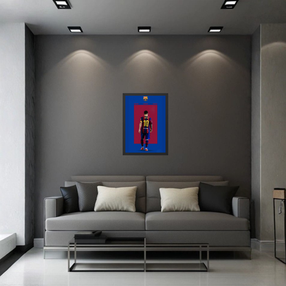 Lionel Messi No.10 Barcelona Frame | Iconic Football Wall Art | Premium Sports Decor