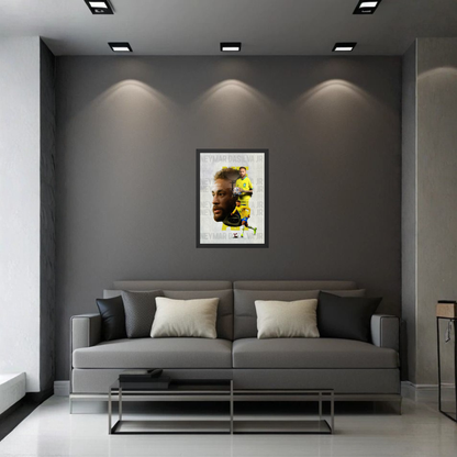 Neymar Jr Artistic Collage Wall Art | Premium Football Poster Frame