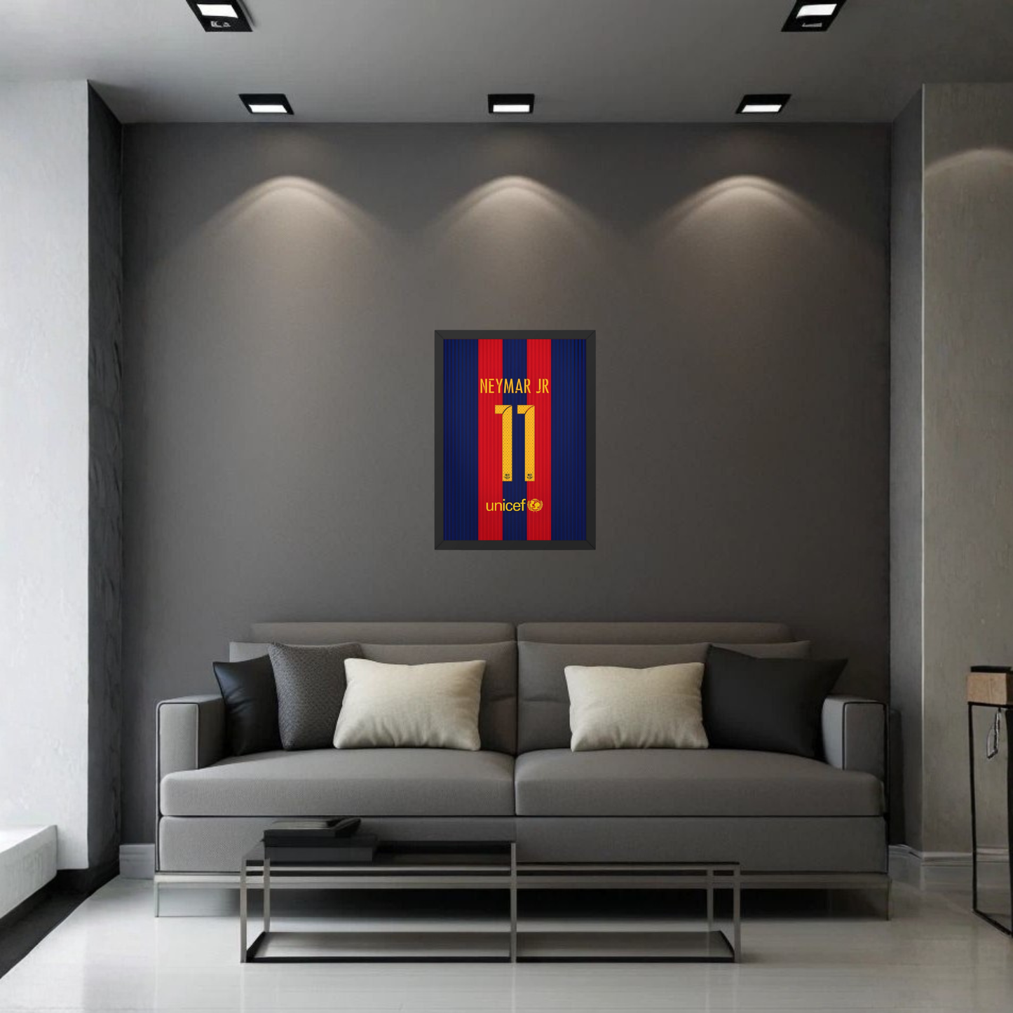 Neymar Barcelona No.11 Jersey Wall Art | Classic Football Poster Frame