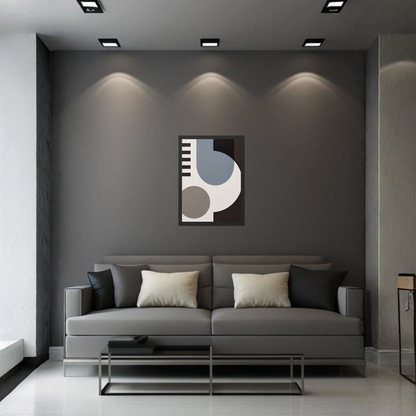 Minimalist Bauhaus Abstract Wall Art | Geometric Modern Home Decor Poster