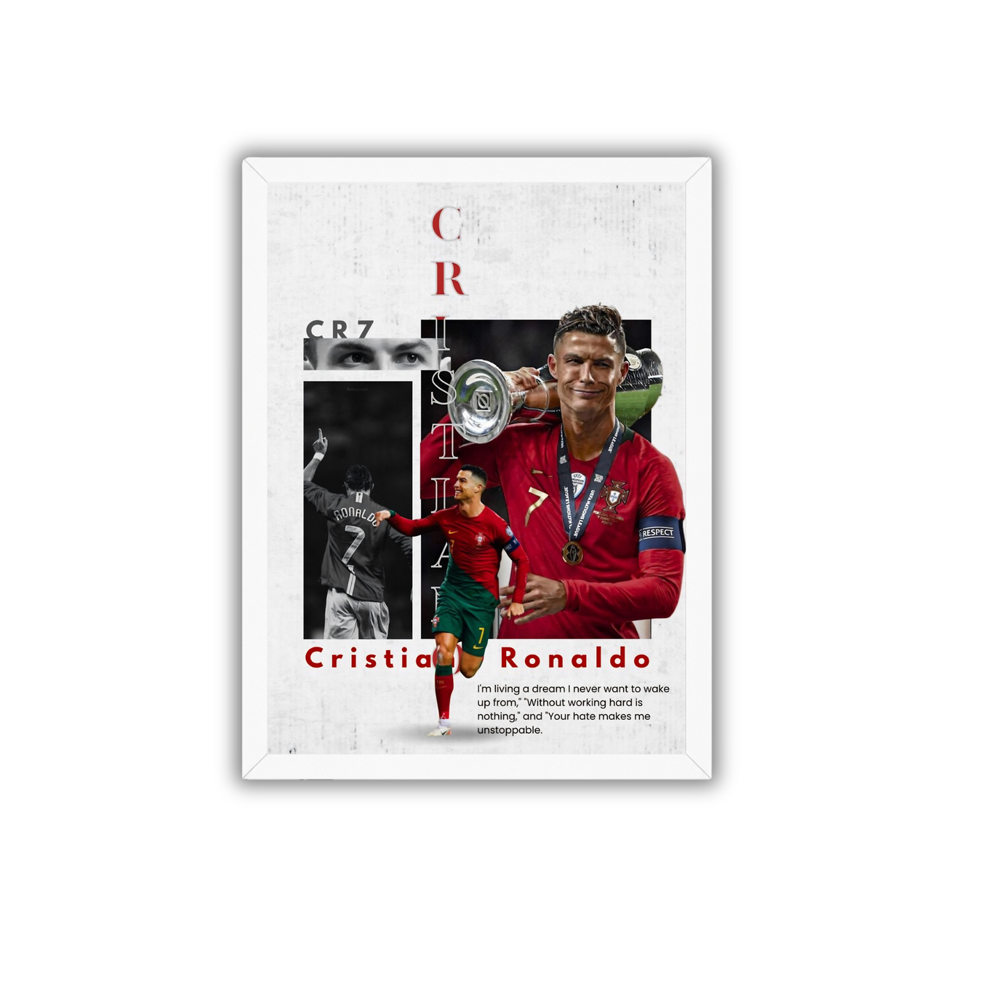Cristiano Ronaldo Classic Legacy Wall Art | Premium Football Frame