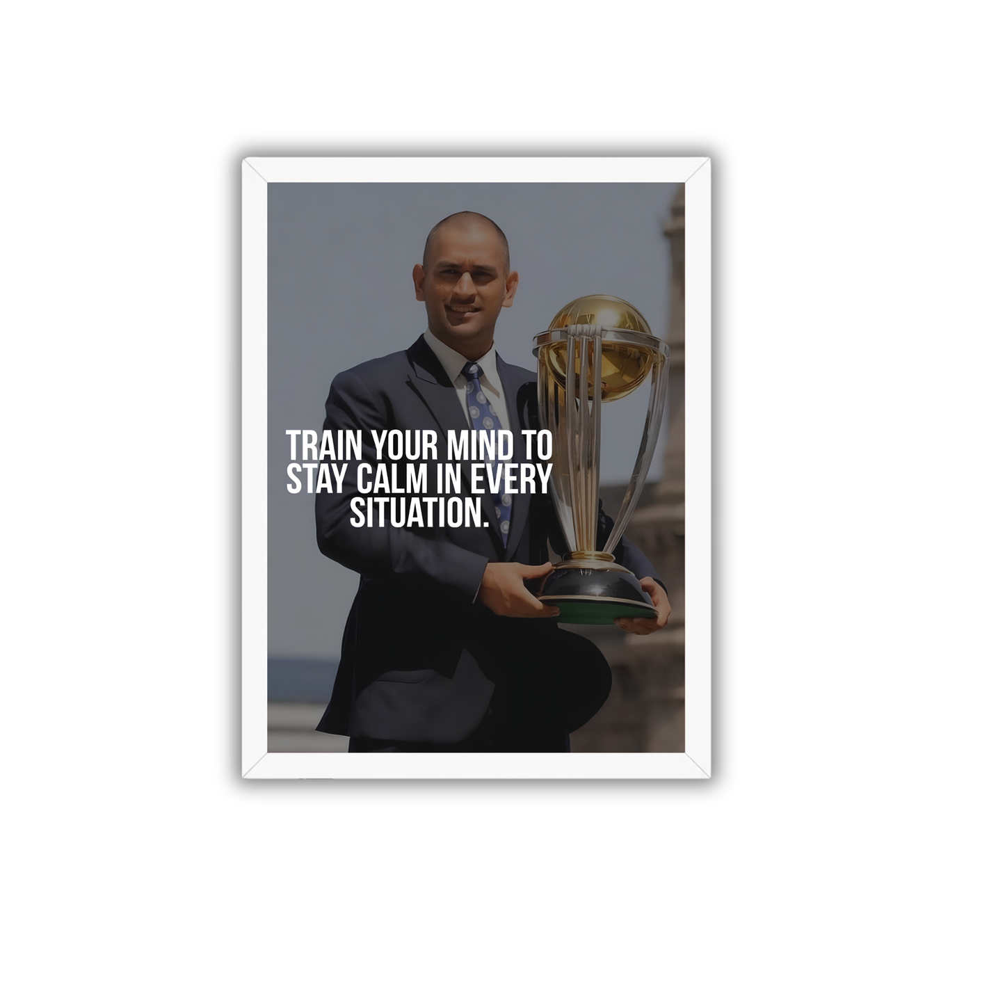 MS Dhoni Leadership Quote Inspirational Wall Frame