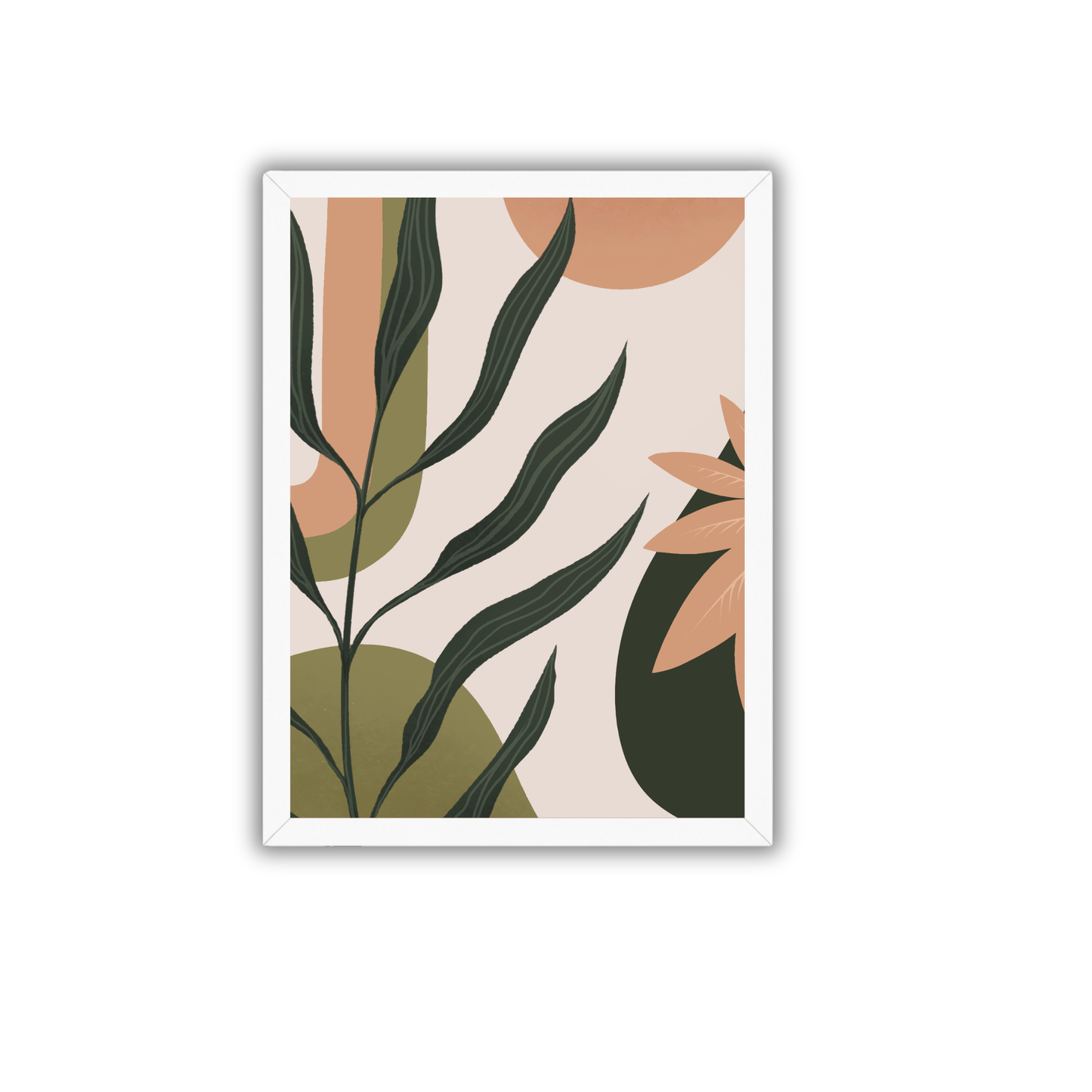 Sage Green Botanical Boho Wall Art | Modern Nature Print