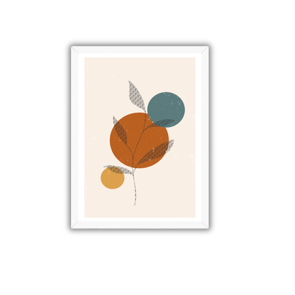 Abstract Geometric Boho Wall Art | Modern Circle Composition Print