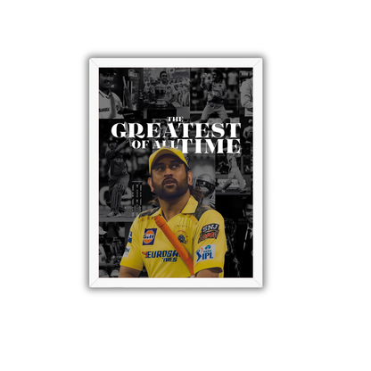MS Dhoni GOAT Greatest Of All Time Wall Frame