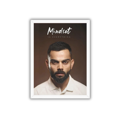 Mindset Is Everything Poster | Virat Kohli Motivational Wall Art for Gym & Room